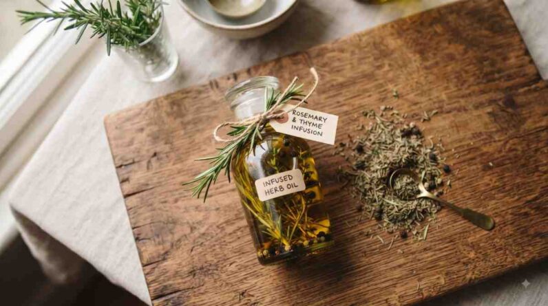 herb infused olive oil