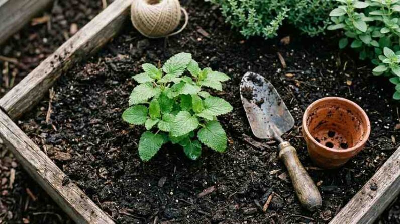 how to grow lemon balm at home