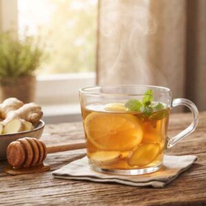 lemon and ginger tea