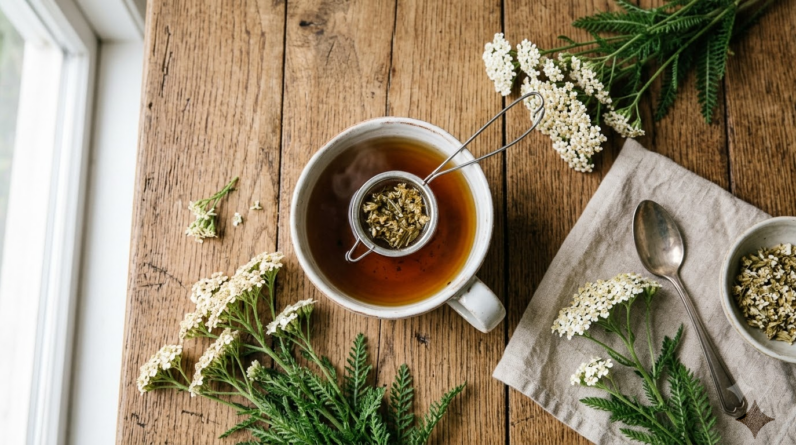 yarrow tea benefits side effects